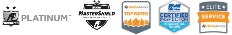 Patriarch Roofing - Tamko Pro Platinum, Tamko MasterShield Enhanced Warranty, Home Advisor Top Rated, HAAG Certified Inspector Residential Roofs, Elite Service Home Advisor